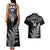 Personalised New Zealand Silver Fern Rugby Couples Matching Tank Maxi Dress and Hawaiian Shirt Go All Black 2023 World Cup - Wonder Print Shop