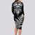 Personalised New Zealand Silver Fern Rugby Long Sleeve Bodycon Dress Go All Black 2023 World Cup - Wonder Print Shop