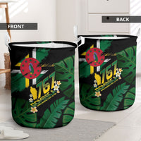 Dominica Independence Day Laundry Basket Waitukubuli 767 Flag Tropical Vibes
