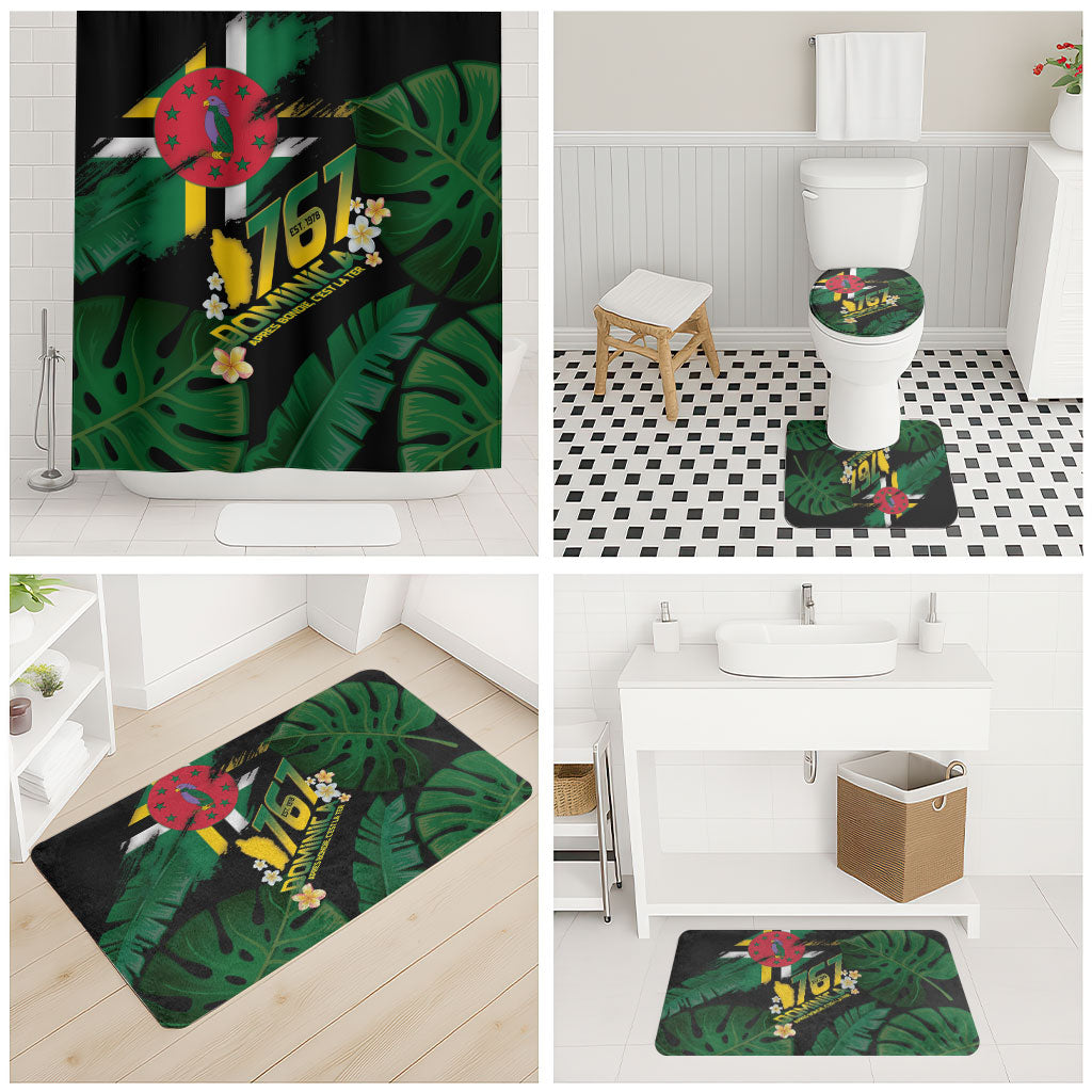 Dominica Independence Day Bathroom Set Waitukubuli 767 Flag Tropical Vibes