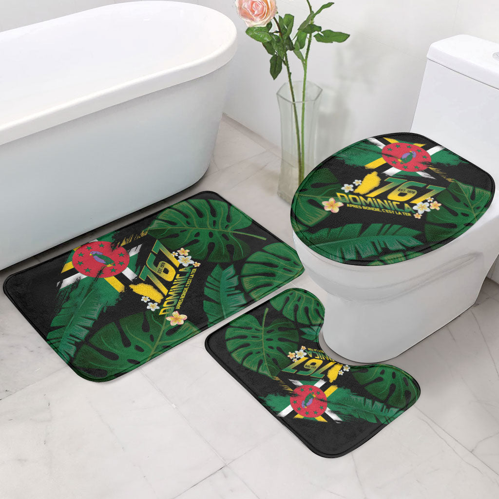 Dominica Independence Day Bathroom Set Waitukubuli 767 Flag Tropical Vibes