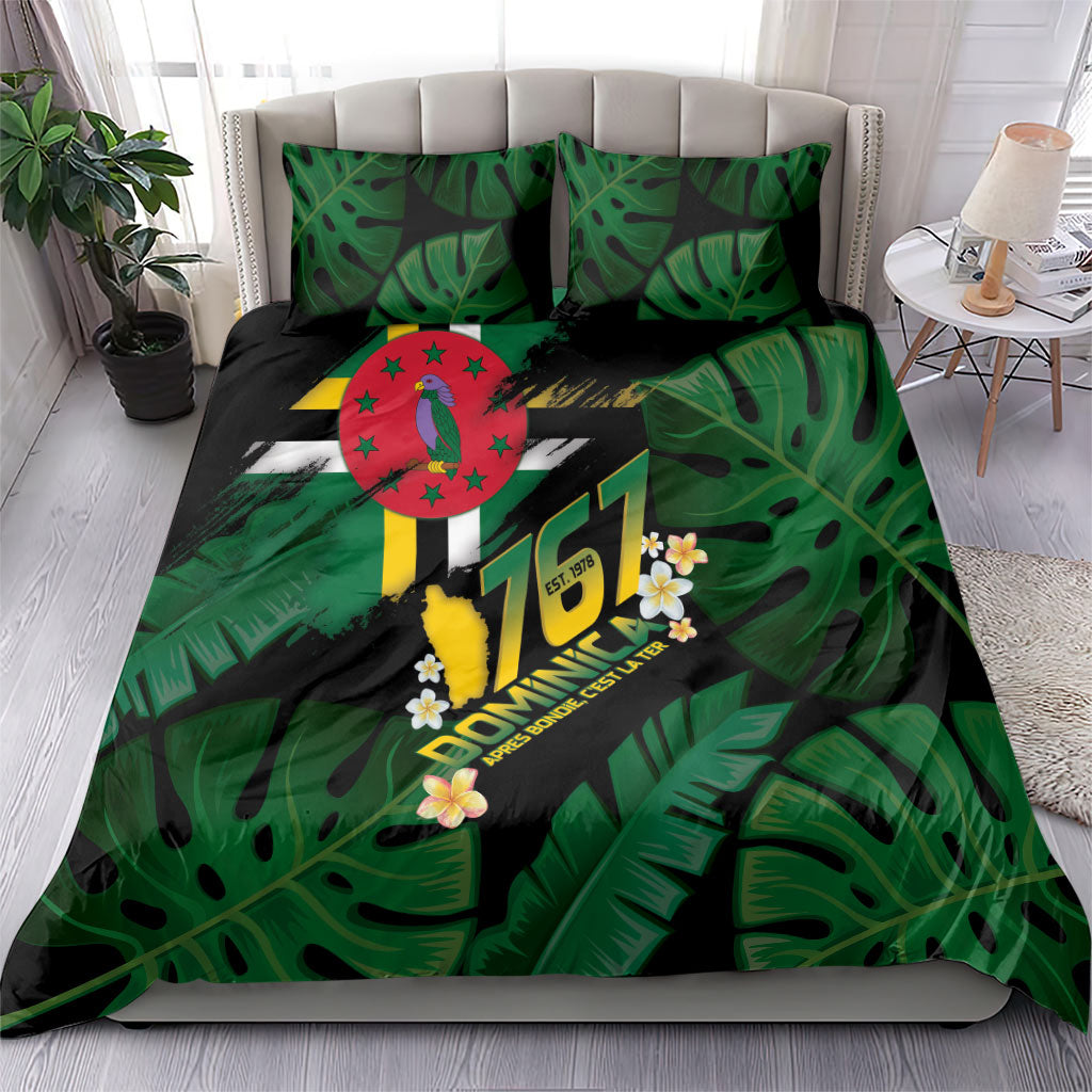 Dominica Independence Day Bedding Set Waitukubuli 767 Flag Tropical Vibes