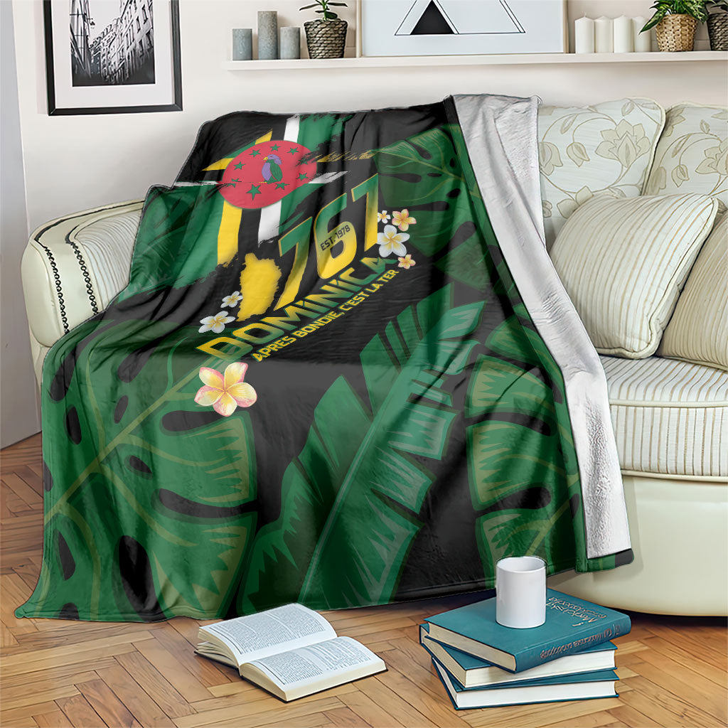 Dominica Independence Day Blanket Waitukubuli 767 Flag Tropical Vibes