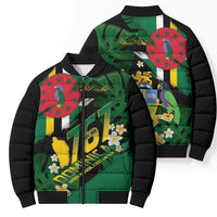 Dominica Independence Day Bomber Puffer Jacket Waitukubuli 767 Flag Tropical Vibes