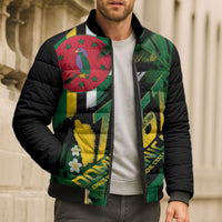 Dominica Independence Day Bomber Puffer Jacket Waitukubuli 767 Flag Tropical Vibes