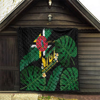 Dominica Independence Day Quilt Waitukubuli 767 Flag Tropical Vibes