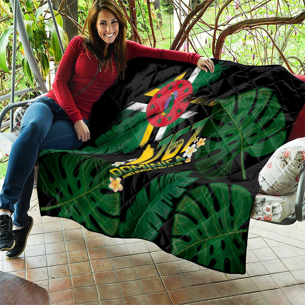 Dominica Independence Day Quilt Waitukubuli 767 Flag Tropical Vibes