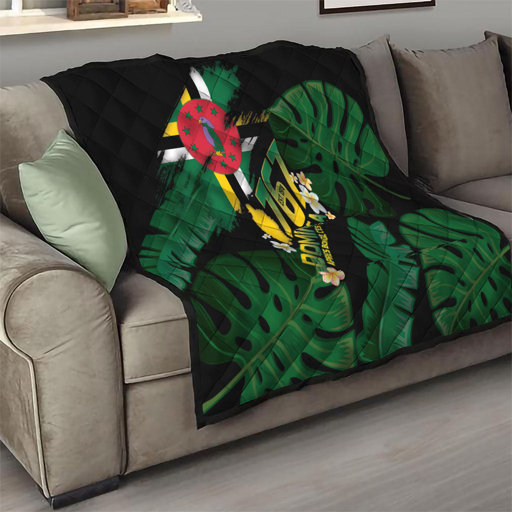 Dominica Independence Day Quilt Waitukubuli 767 Flag Tropical Vibes