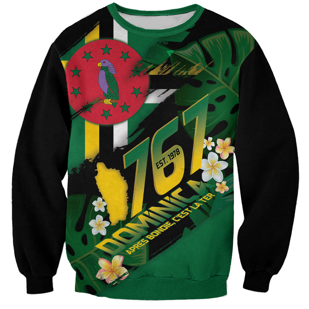 Dominica Independence Day Sweatshirt Waitukubuli 767 Flag Tropical Vibes