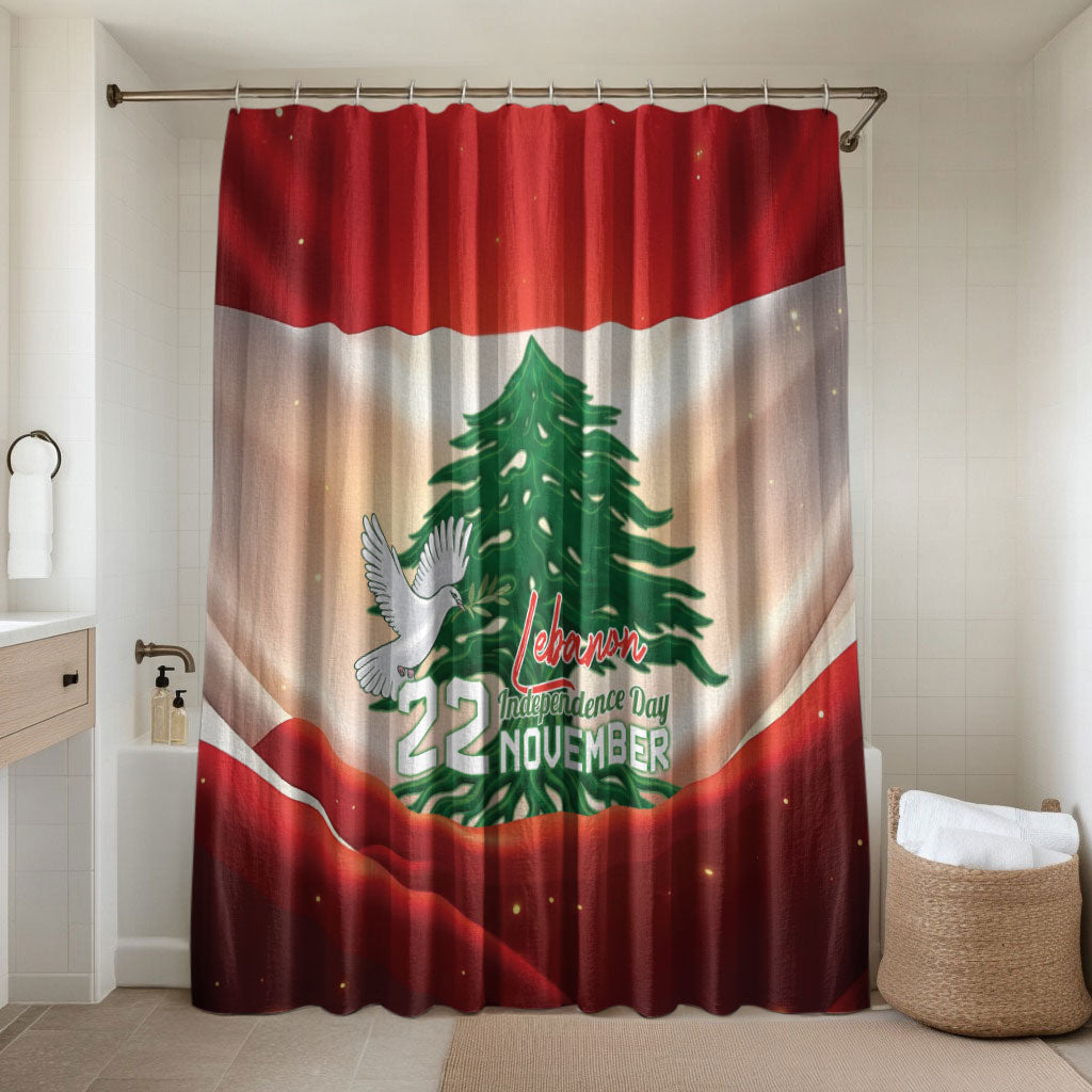 Lebanon Independence Day Bathroom Set Happy 22 November Cedar Flag Style