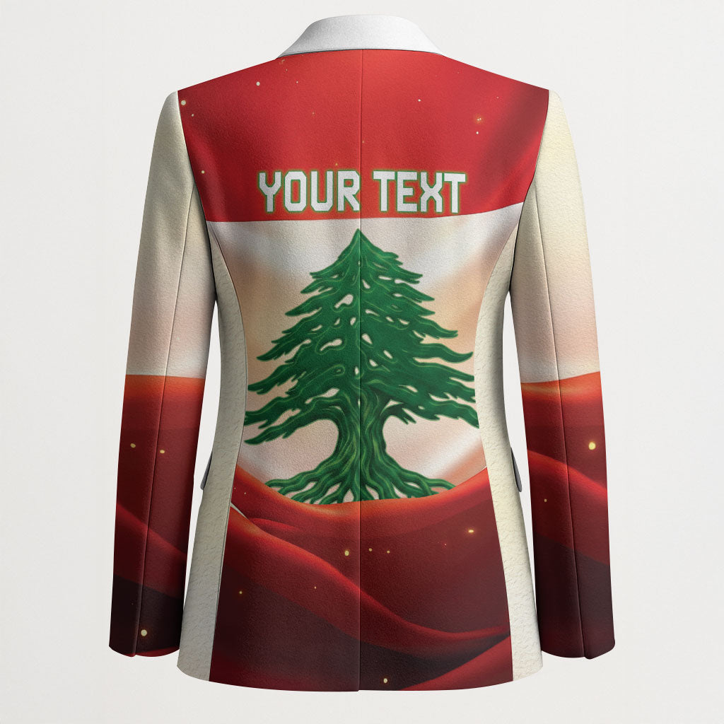 Personalised Lebanon Independence Day Blazer Happy 22 November Cedar Flag Style