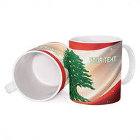 Personalised Lebanon Independence Day Ceramic Mug Happy 22 November Cedar Flag Style