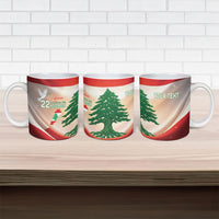 Personalised Lebanon Independence Day Ceramic Mug Happy 22 November Cedar Flag Style