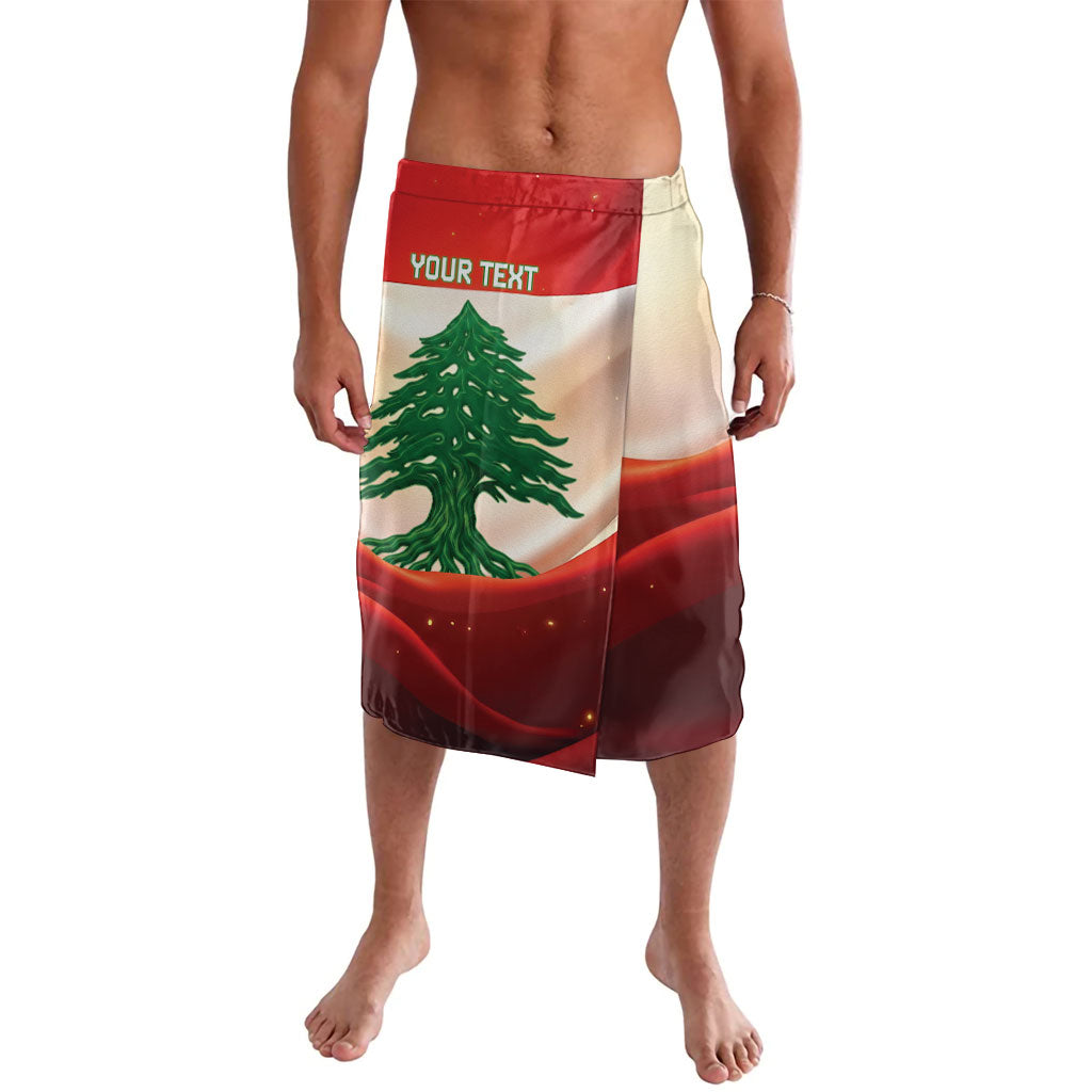 Personalised Lebanon Independence Day Lavalava Happy 22 November Cedar Flag Style