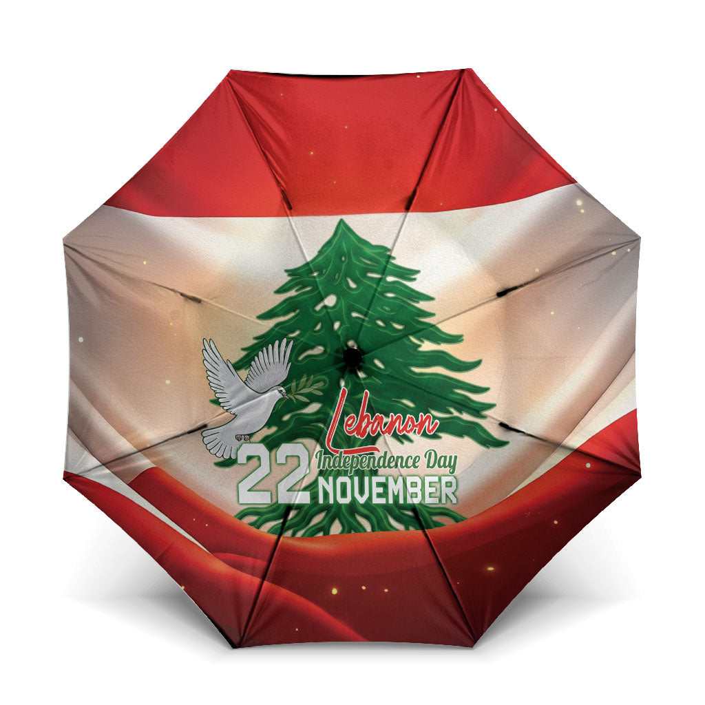 Lebanon Independence Day Umbrella Happy 22 November Cedar Flag Style