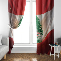 Lebanon Independence Day Window Curtain Happy 22 November Cedar Flag Style