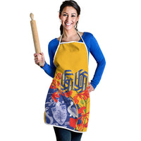 Barbados Independence Day Apron 60th Anniversary Dwarf Poinciana Curves