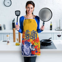 Barbados Independence Day Apron 60th Anniversary Dwarf Poinciana Curves