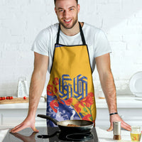 Barbados Independence Day Apron 60th Anniversary Dwarf Poinciana Curves
