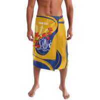 Personalized Barbados Independence Day Lavalava 60th Anniversary Dwarf Poinciana Curves