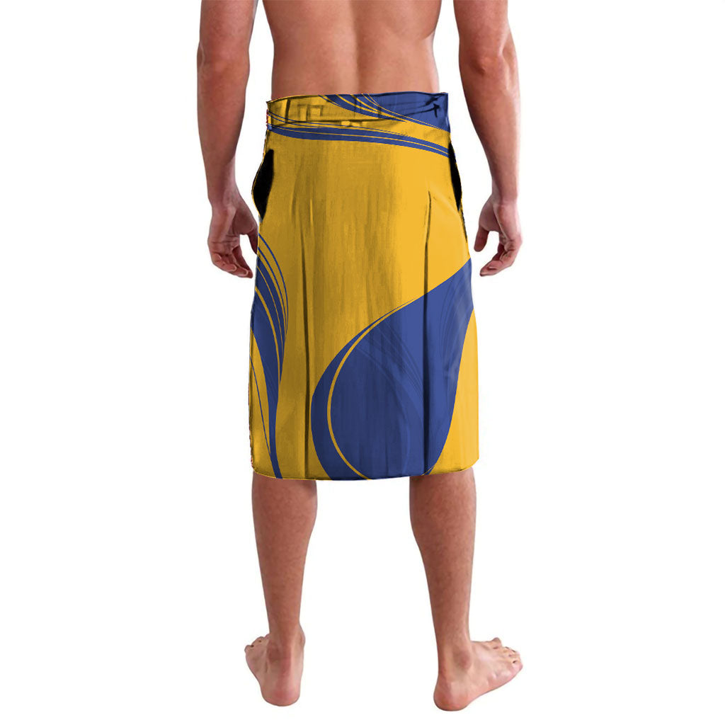 Personalized Barbados Independence Day Lavalava 60th Anniversary Dwarf Poinciana Curves