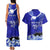 Personalised American Samoa Fautasi Race Couples Matching Tank Maxi Dress and Hawaiian Shirt Eagle With Polynesian Pattern - Wonder Print Shop