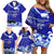 Personalised American Samoa Fautasi Race Family Matching Off Shoulder Short Dress and Hawaiian Shirt Eagle With Polynesian Pattern - Wonder Print Shop