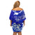 Personalised American Samoa Fautasi Race Family Matching Off Shoulder Short Dress and Hawaiian Shirt Eagle With Polynesian Pattern - Wonder Print Shop