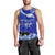 Personalised American Samoa Fautasi Race Men Tank Top Eagle With Polynesian Pattern - Wonder Print Shop