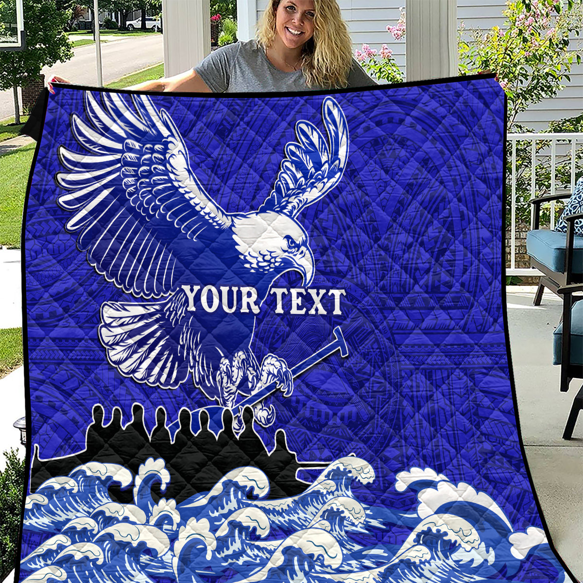 personalised-american-samoa-fautasi-race-quilt-eagle-with-polynesian-pattern