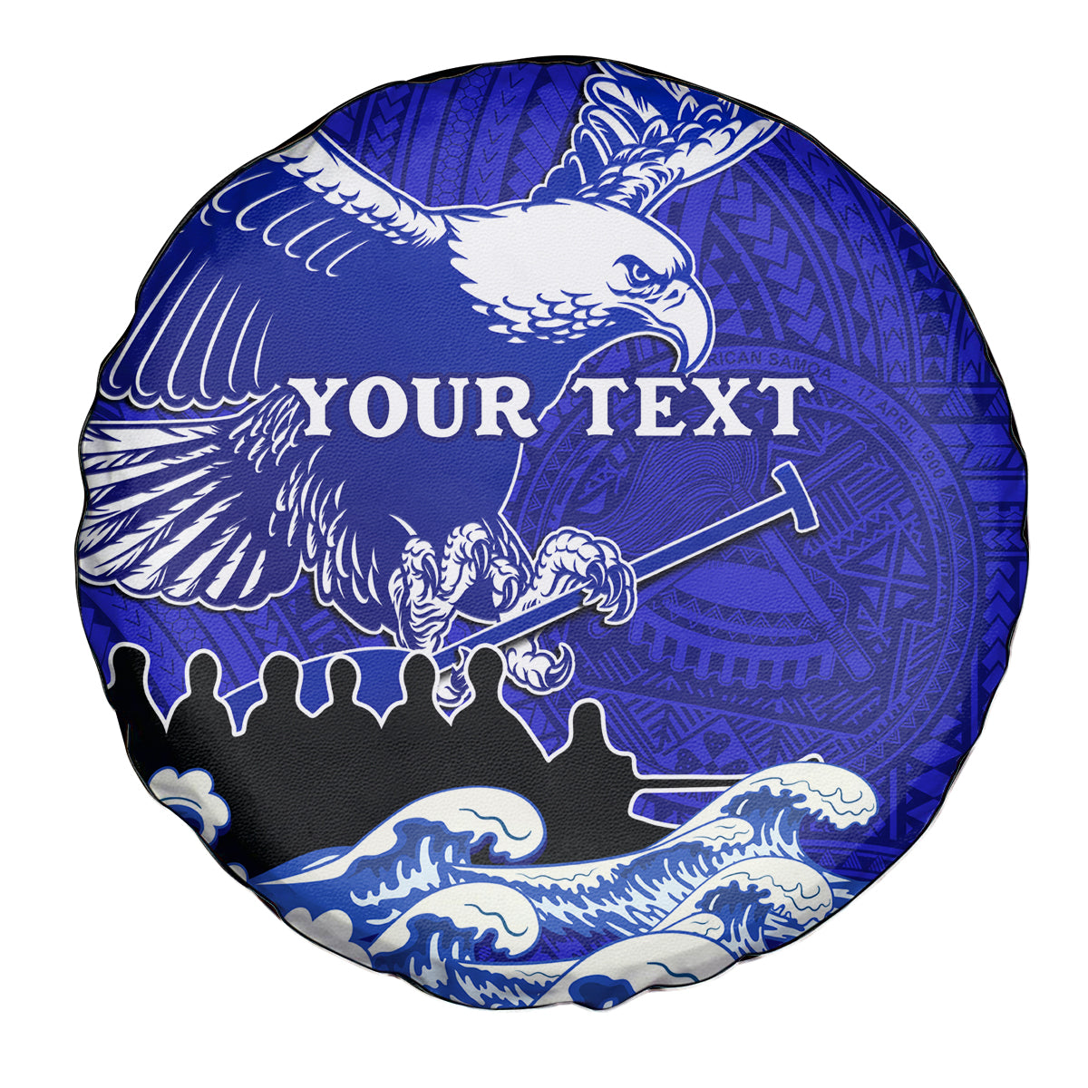 personalised-american-samoa-fautasi-race-spare-tire-cover-eagle-with-polynesian-pattern