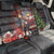 Christmas Canada Back Car Seat Cover Merry Moose-Mas Santa Hugging A Moose