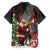 Christmas Canada Family Matching Long Sleeve Bodycon Dress and Hawaiian Shirt Merry Moose-Mas Santa Hugging A Moose - Wonder Print Shop