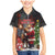 Christmas Canada Family Matching Mermaid Dress and Hawaiian Shirt Merry Moose-Mas Santa Hugging A Moose - Wonder Print Shop