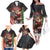 Christmas Canada Family Matching Off The Shoulder Long Sleeve Dress and Hawaiian Shirt Merry Moose-Mas Santa Hugging A Moose - Wonder Print Shop