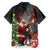 Christmas Canada Family Matching Short Sleeve Bodycon Dress and Hawaiian Shirt Merry Moose-Mas Santa Hugging A Moose - Wonder Print Shop