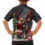 Christmas Canada Kid Hawaiian Shirt Merry Moose-Mas Santa Hugging A Moose - Wonder Print Shop