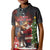 Christmas Canada Kid Polo Shirt Merry Moose-Mas Santa Hugging A Moose - Wonder Print Shop