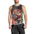 Christmas Canada Men Tank Top Merry Moose-Mas Santa Hugging A Moose - Wonder Print Shop