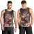 Christmas Canada Men Tank Top Merry Moose-Mas Santa Hugging A Moose - Wonder Print Shop