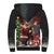 Christmas Canada Sherpa Hoodie Merry Moose-Mas Santa Hugging A Moose - Wonder Print Shop