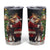 Christmas Canada Tumbler Cup Merry Moose-Mas Santa Hugging A Moose