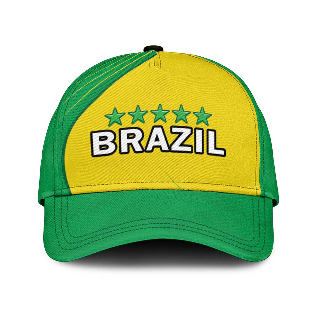 Brazil Football Classic Cap Brasil Map Come On Canarinho Sporty Style