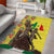 Senegal African Renaissance Monument Area Rug Ankara Pattern