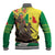 Senegal African Renaissance Monument Baseball Jacket Ankara Pattern