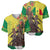 Senegal African Renaissance Monument Baseball Jersey Ankara Pattern