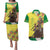 Senegal African Renaissance Monument Couples Matching Puletasi and Hawaiian Shirt Ankara Pattern