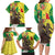 Senegal African Renaissance Monument Family Matching Long Sleeve Bodycon Dress and Hawaiian Shirt Ankara Pattern