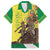 Senegal African Renaissance Monument Family Matching Off Shoulder Short Dress and Hawaiian Shirt Ankara Pattern