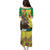 Senegal African Renaissance Monument Family Matching Puletasi and Hawaiian Shirt Ankara Pattern